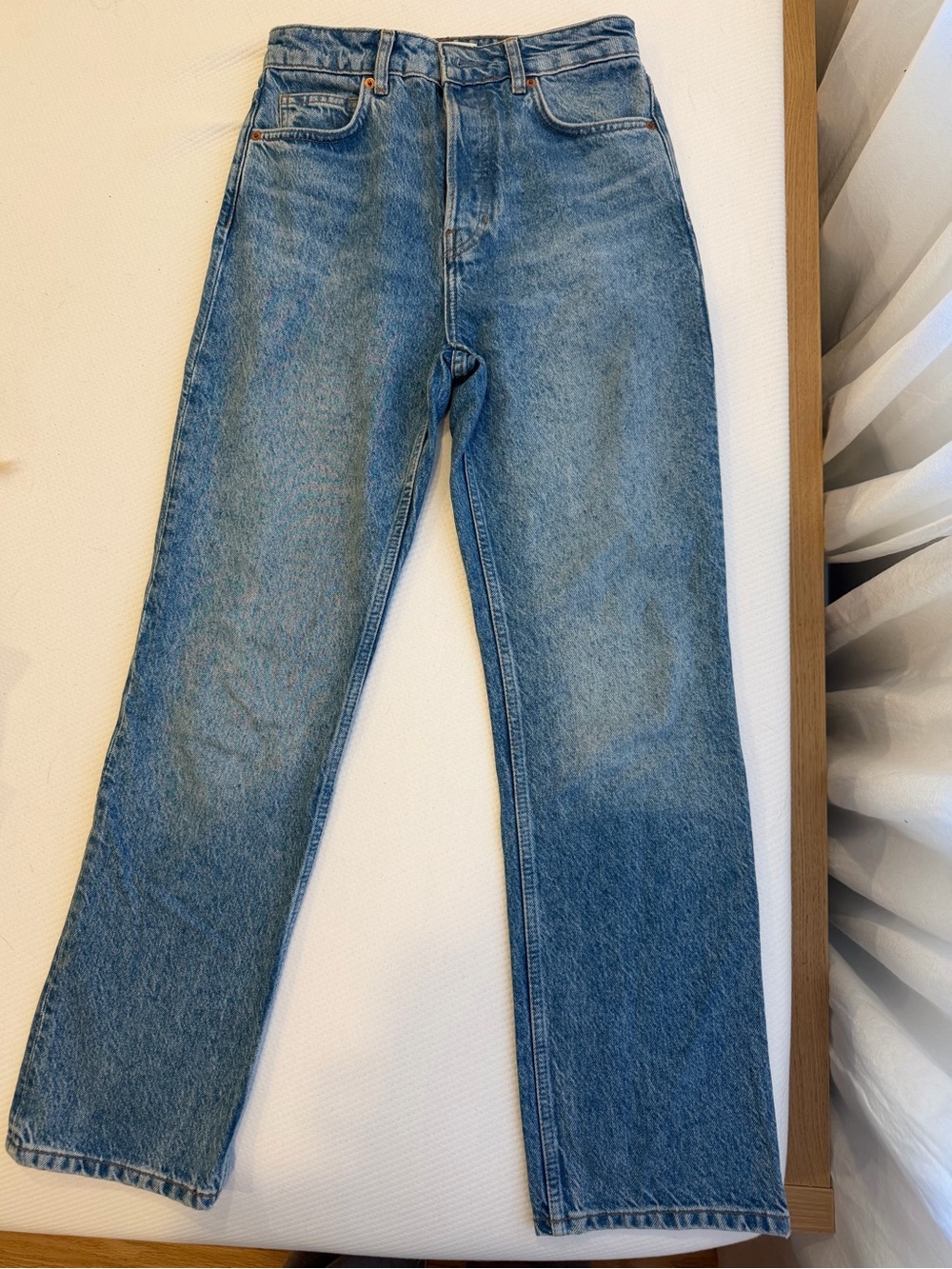 Reformation Cynthia Jeans - High Rise Straight Leg 90s Minimalist - Picture 2 of 8